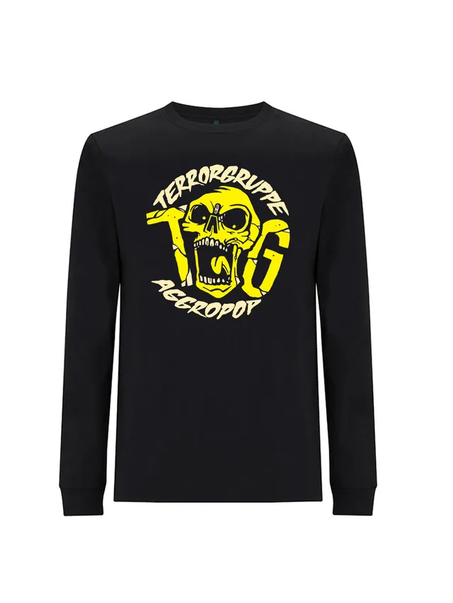 dna merch Terrorgruppe Aggropop Longsleeve schwarz Biobaumwolle