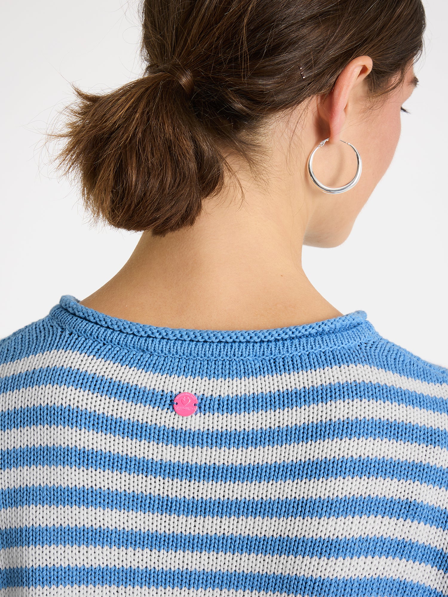 Lieblingsstück AminaL Kurzarm-Pullover air blue