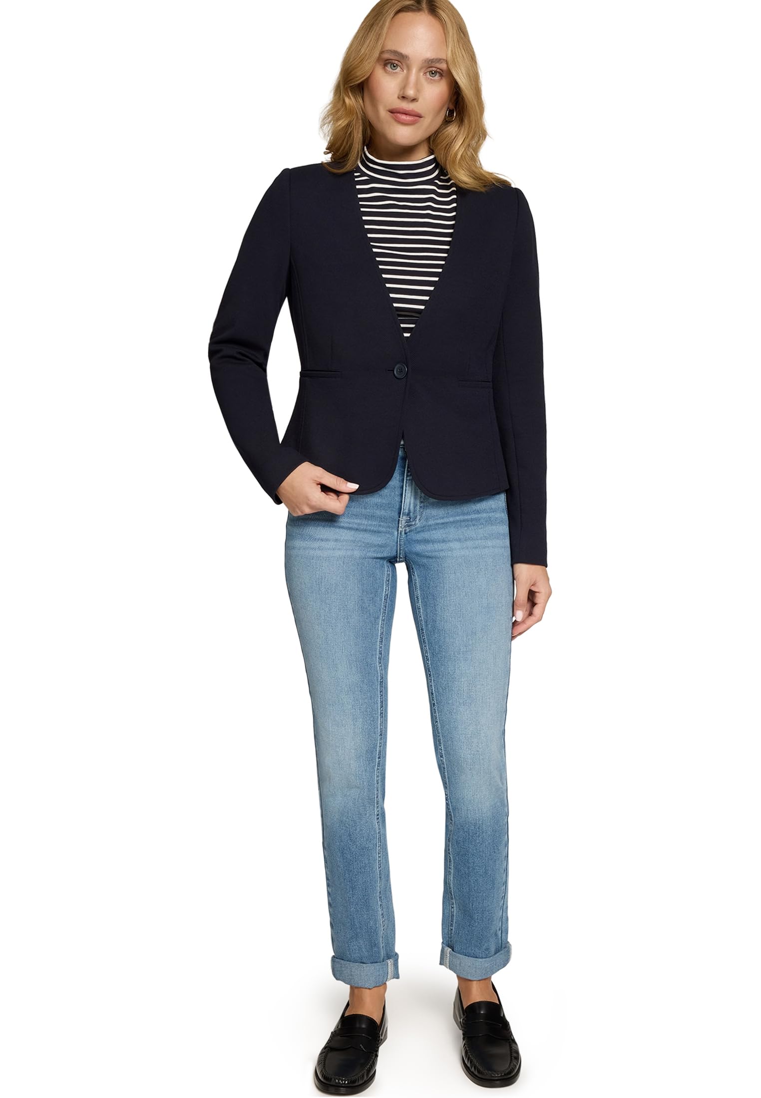 zero Paspeltaschen Blazer 40 Hydrangea Büro
