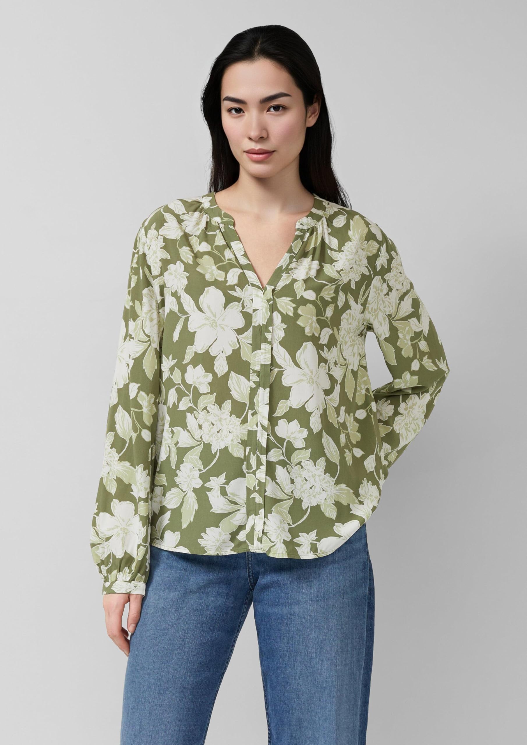 s.Oliver 2174662 Bluse Langarm Allovermuster 1er Pack
