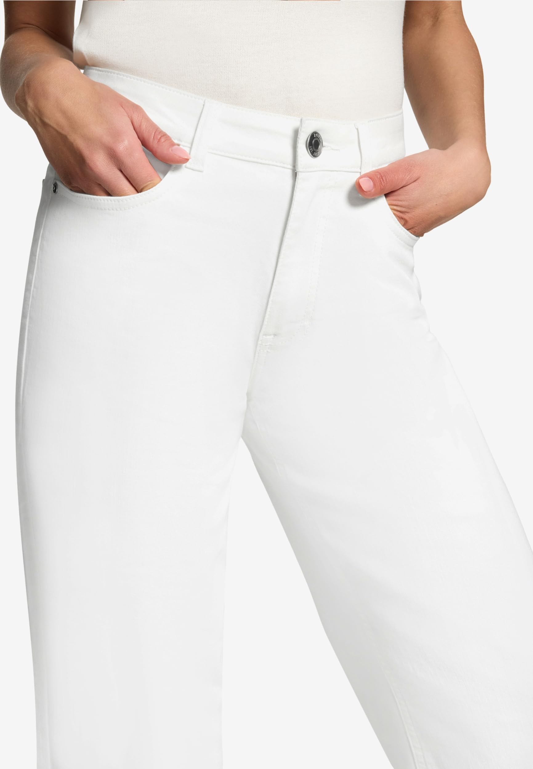 zero Hose Jeans 1/1 Länge Damenhose gerade