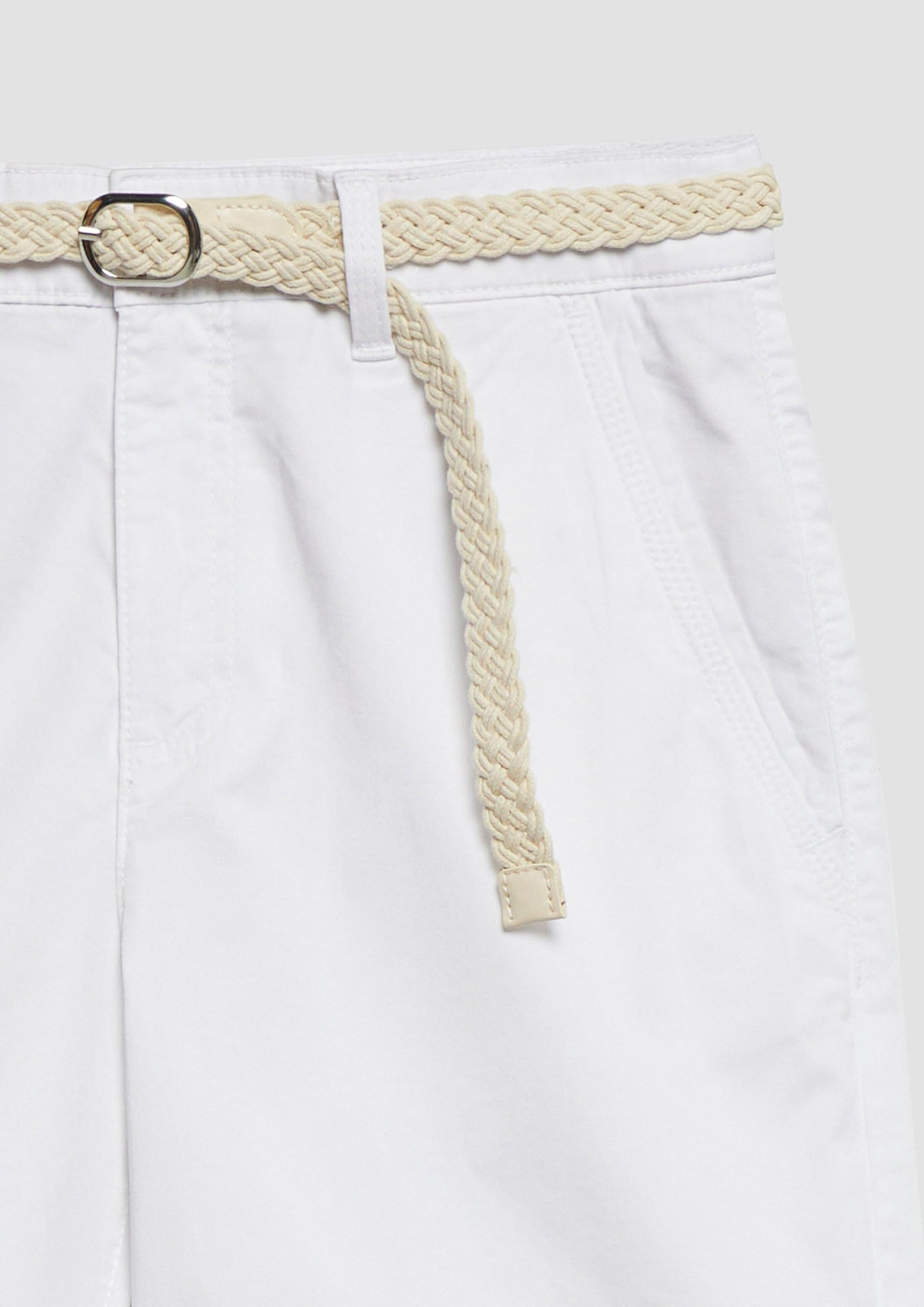 s.Oliver RED LABEL Bermuda-Jeans Gr.44 weiß mit Gürtel