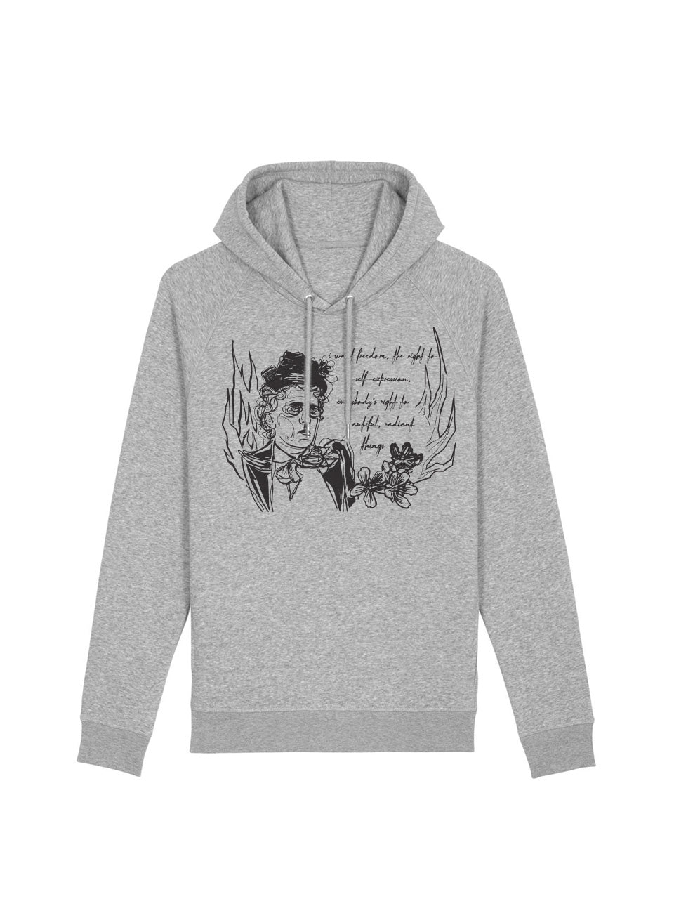 dna merch Freiheit Emma Goldman Kapuzenpullover Schwarz