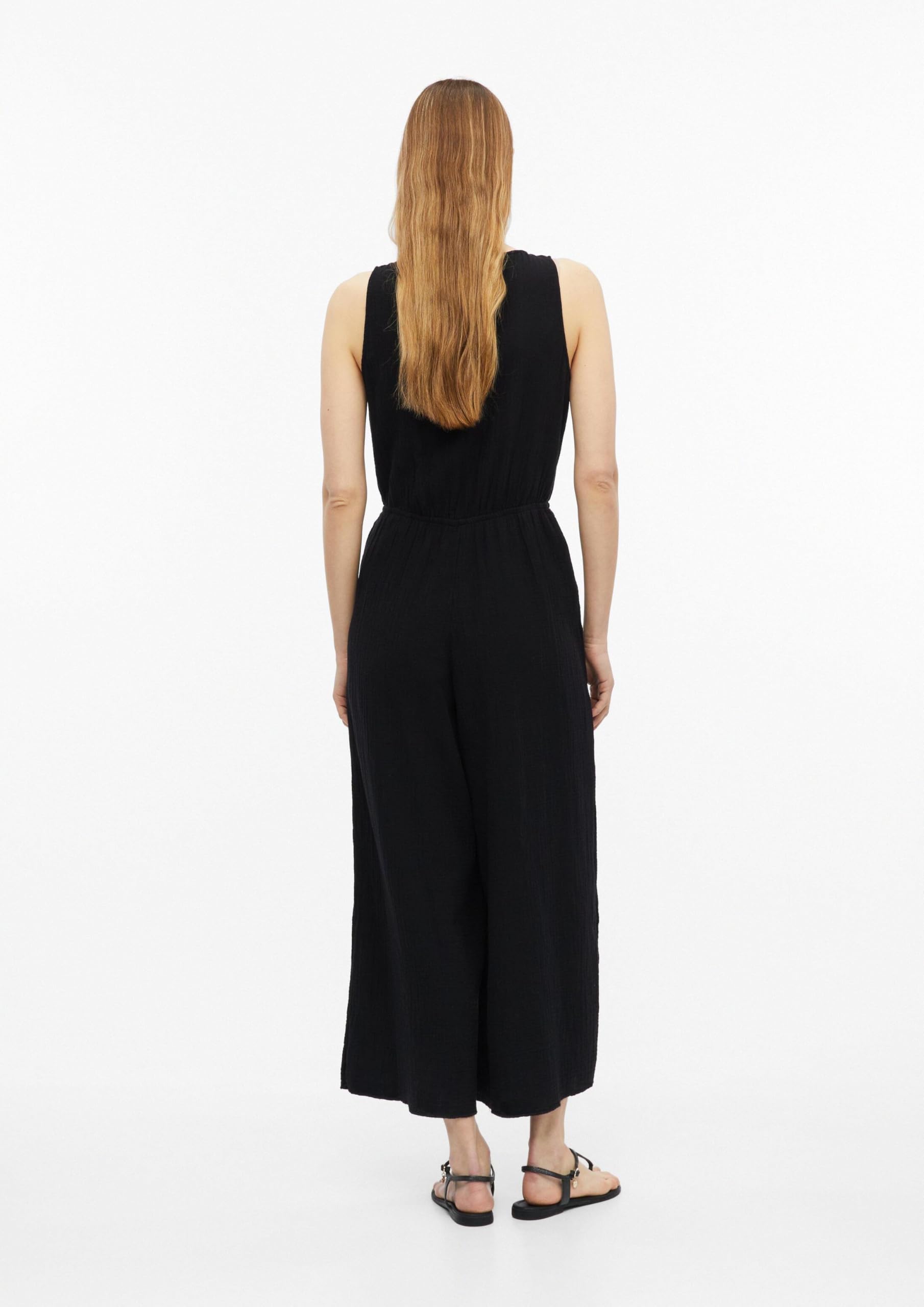 s.Oliver RED LABEL Overall Musselin schwarz 1-teilig
