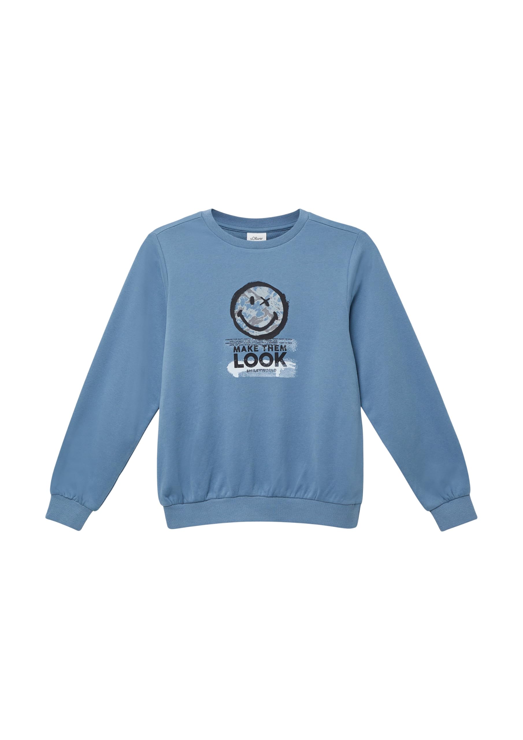 s.Oliver 2169222 Sweatshirt Grey Black Baumwolle
