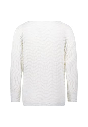 zero Sweatshirt Wellenmuster Damen Eggnog Gr. 38 lässig