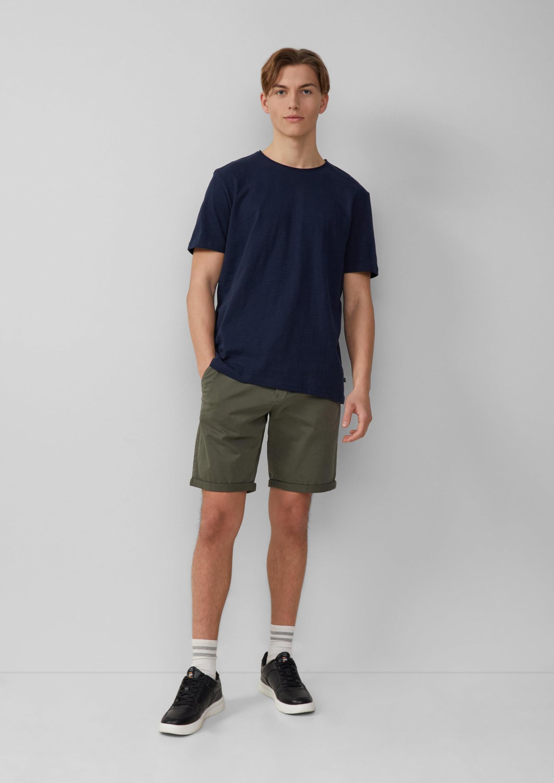 s.Oliver QS John Chino-Shorts Bermuda beige Baumwollstretch