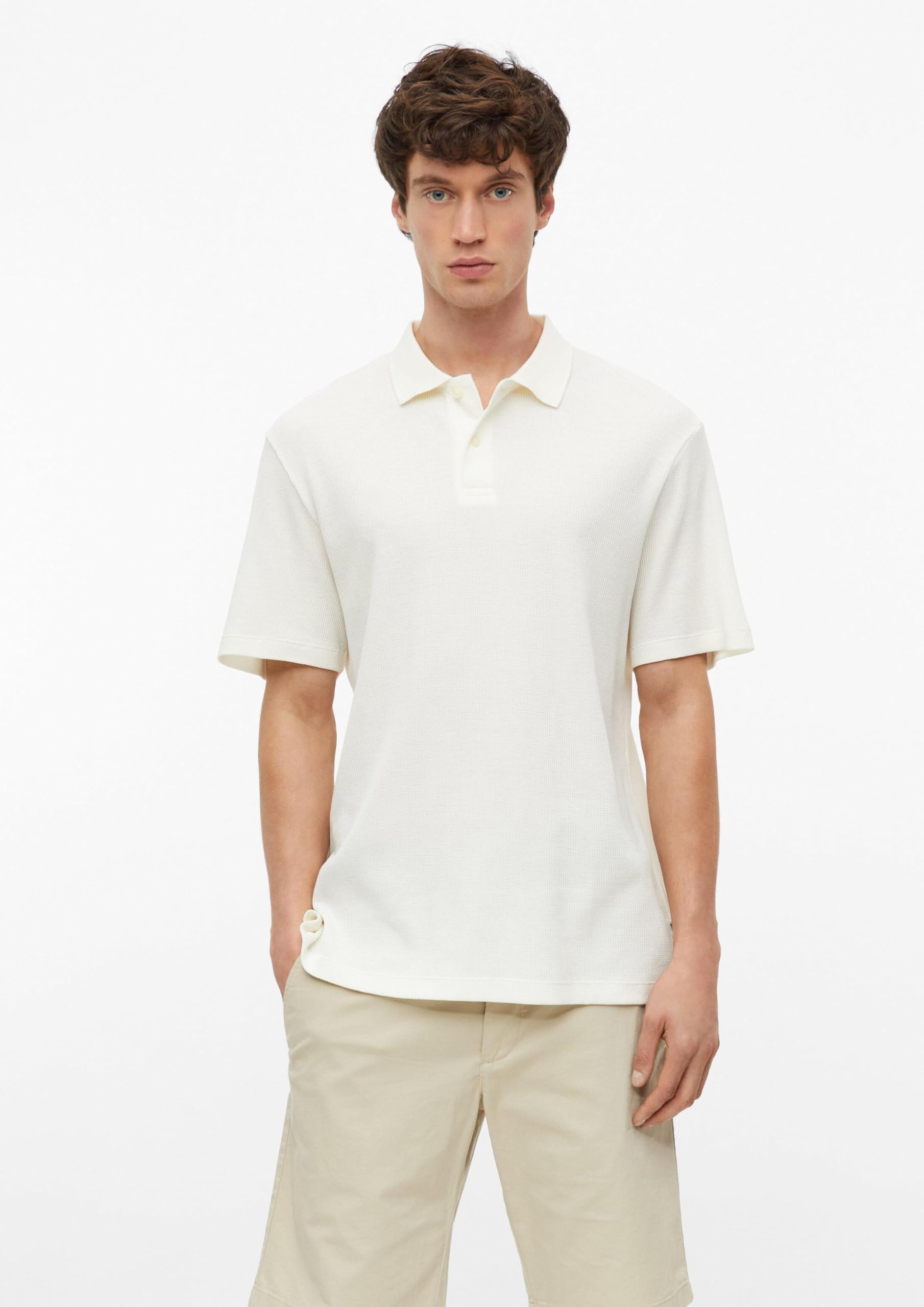 s.Oliver Junior Poloshirt Waffelpiqué navy