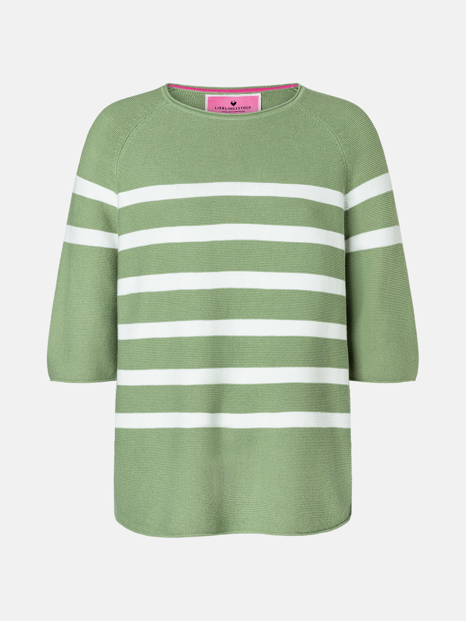 Lieblingsstück KlerariEP Kurzarm-Pullover jeans Baumwolle