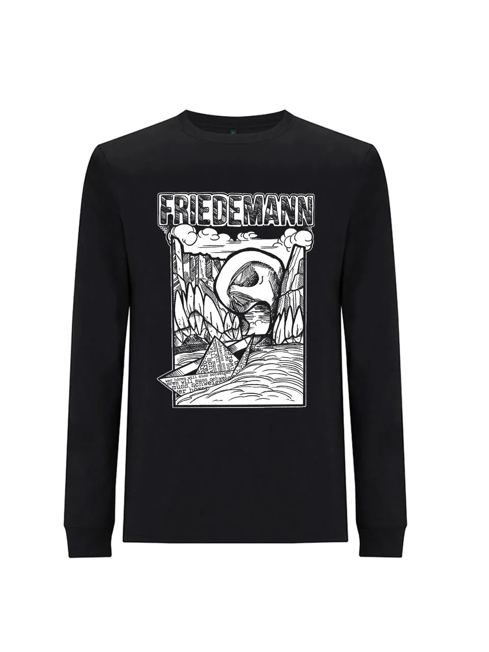 dna merch Friedemann Wer Hören Will Muss Schweigen Langarmshirt