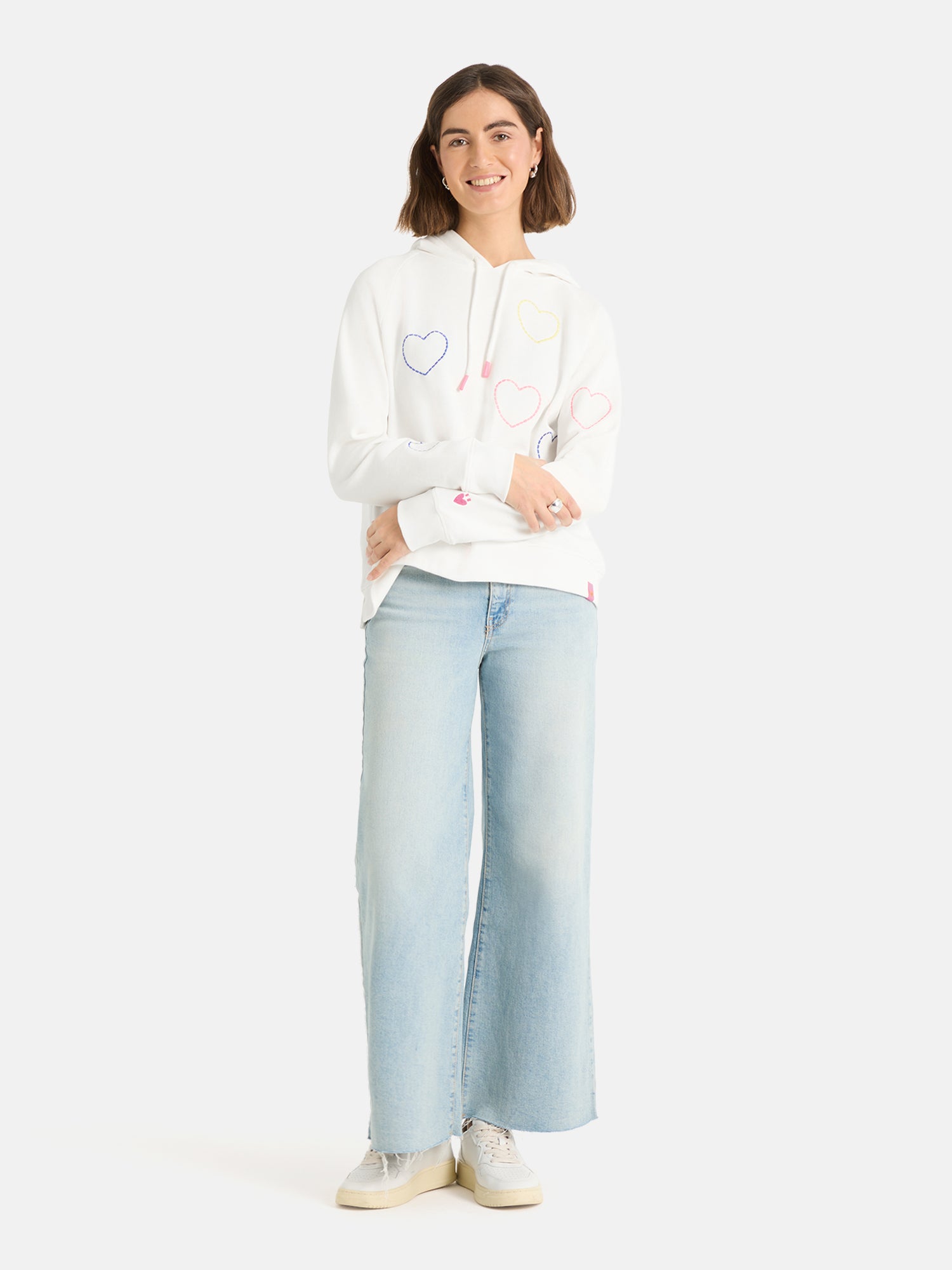Lieblingsstück AirL Hoodie aus Baumwollmix offwhite