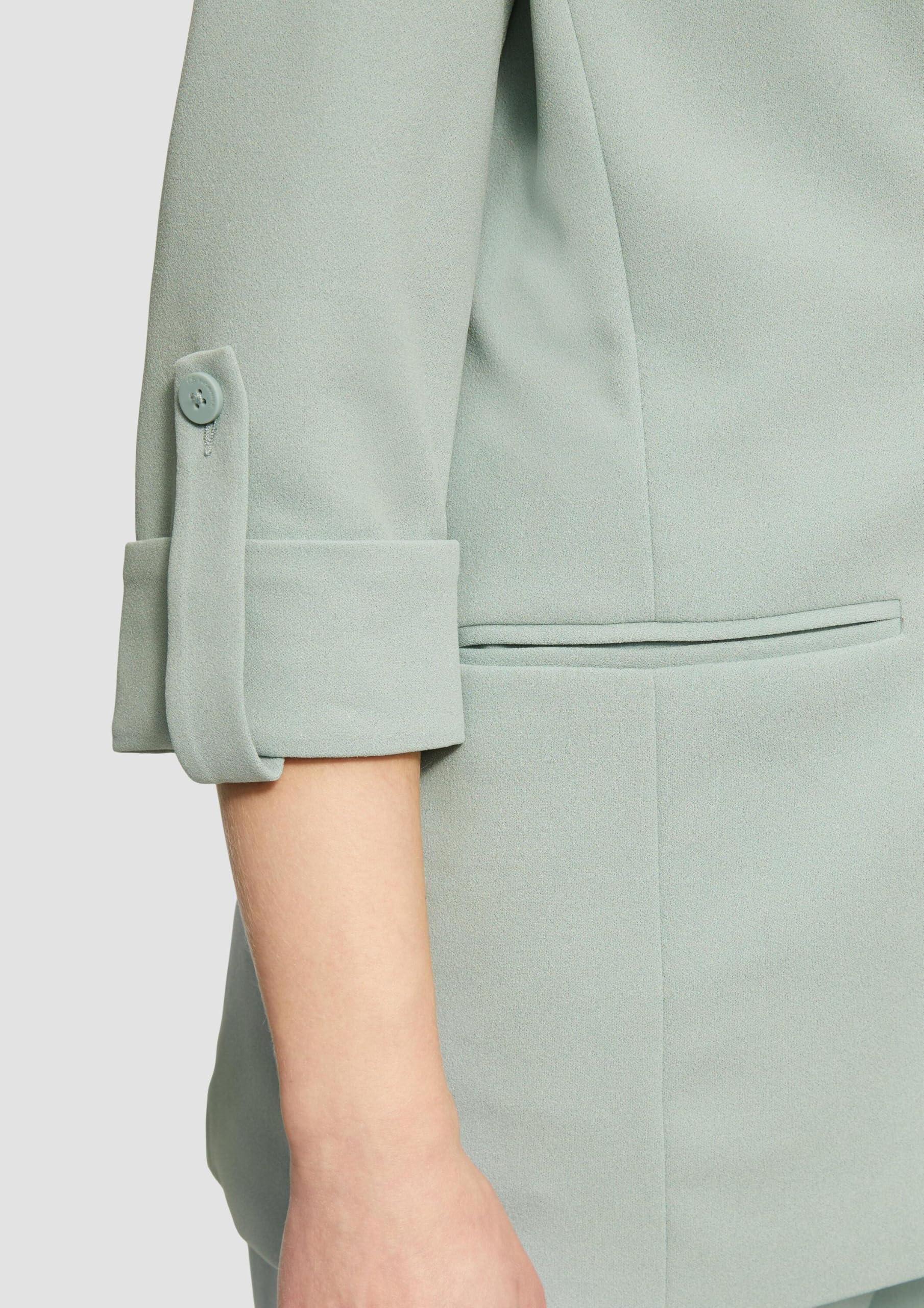 s.Oliver QS Interlock-Blazer Krempelarm Gr 38