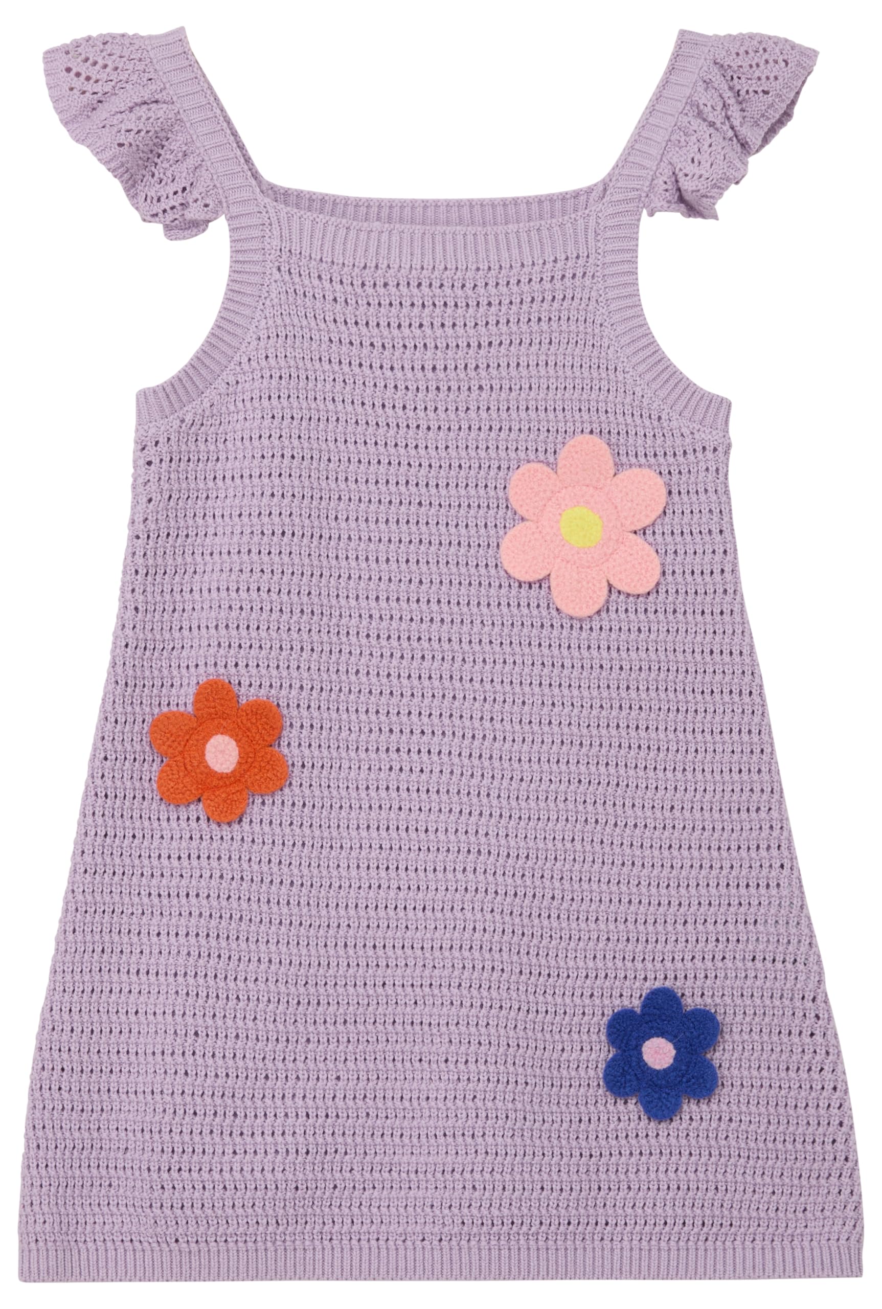 s.Oliver Red Label Ajourstrick Kleid Gr. 110 Blumen