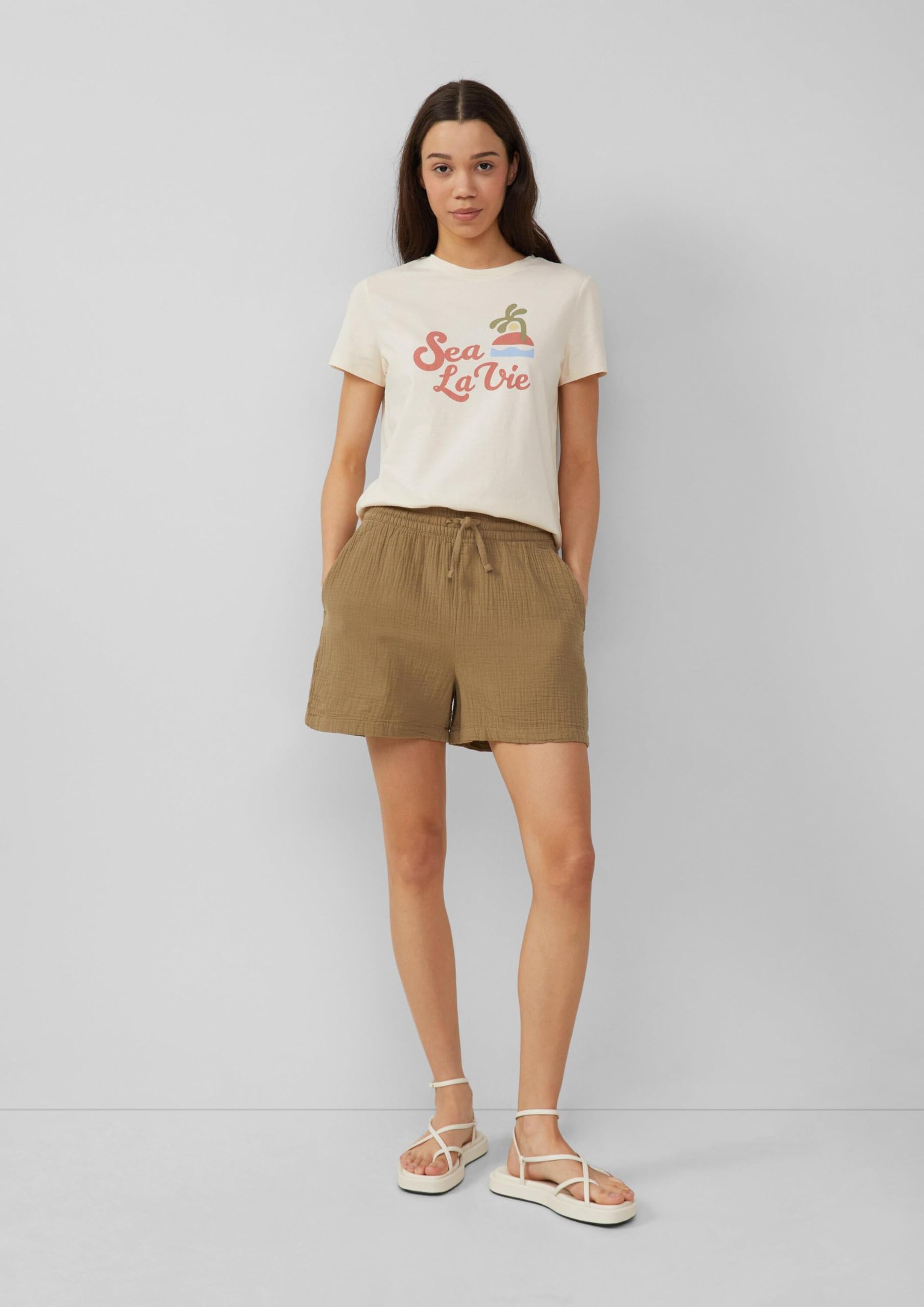 s.Oliver QS Shorts 2165937 Damen sandstein Größe 36