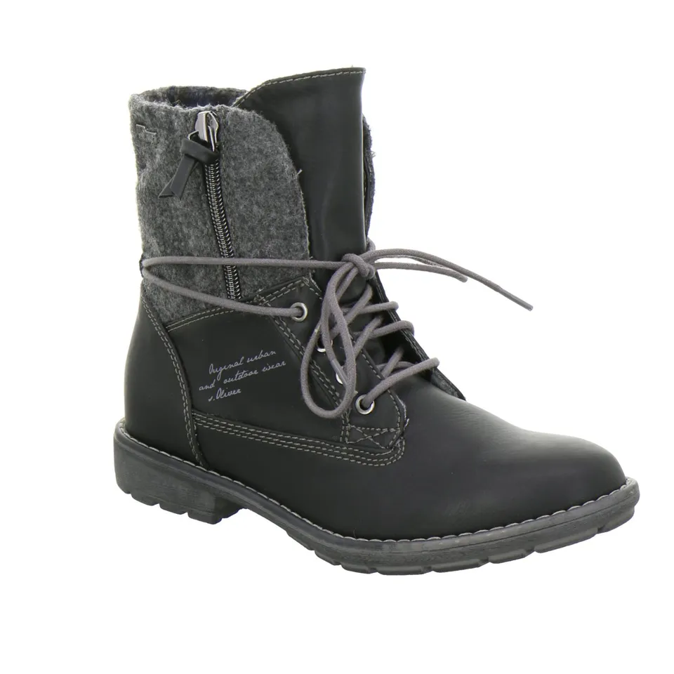 s.Oliver 45407-25-001 Kinder Schnürer Alltag dunkel robust