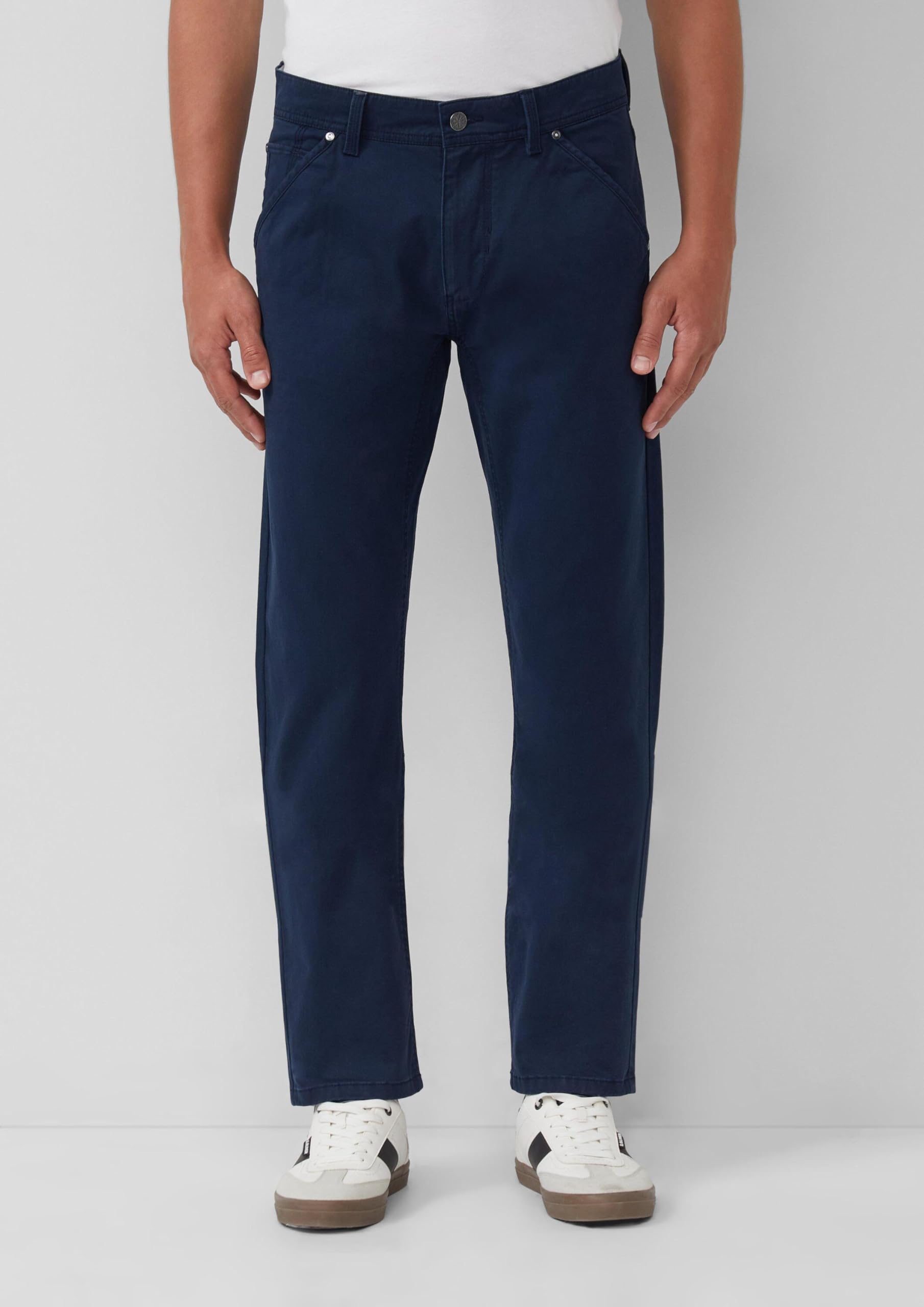 s.Oliver RED LABEL Chinohose 34W/34L Navy Baumwolle