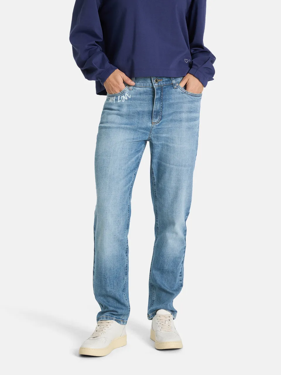 Lieblingsstück Jeanshose jeans gemustert hohe Taille