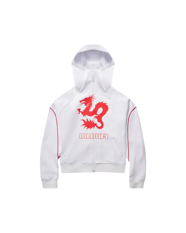 Mowalola Zushi Track Top Oberteil Weiß Stretch