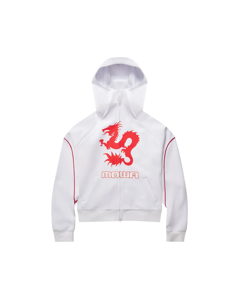 Mowalola Zushi Track Top Oberteil Weiß Stretch