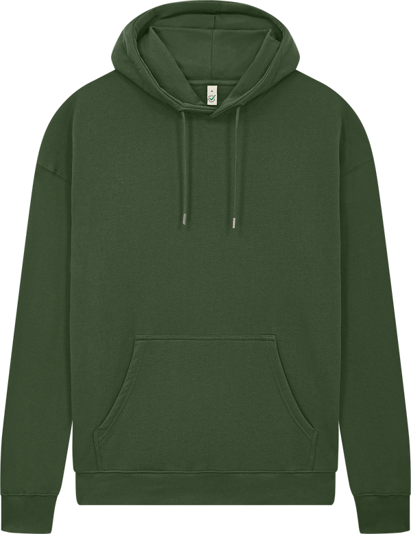 dna merch Basics Kapuzenpullover Schwarz Biobaumwolle Kängurutasche