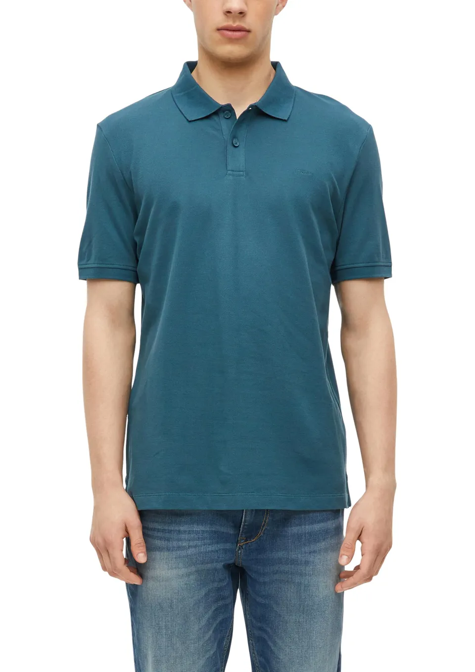 s.Oliver Junior Poloshirt Baumwollpiqué Blau