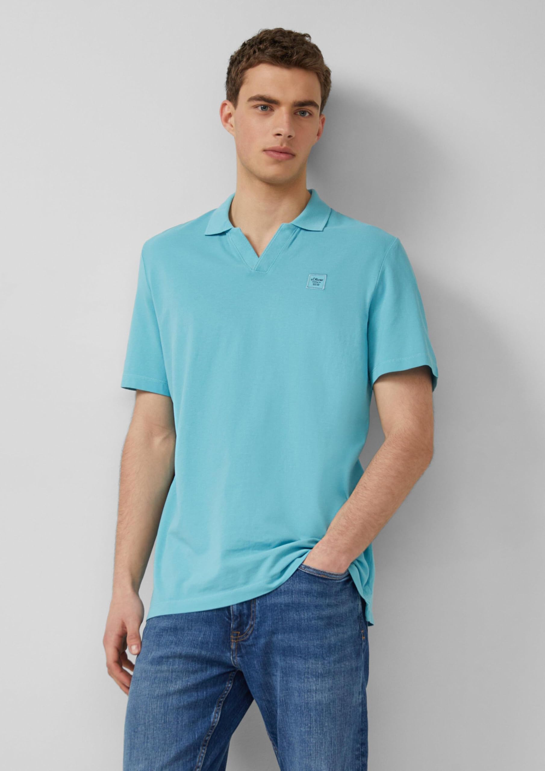s.Oliver Junior Poloshirt Baumwoll-Piqué Garment Dye