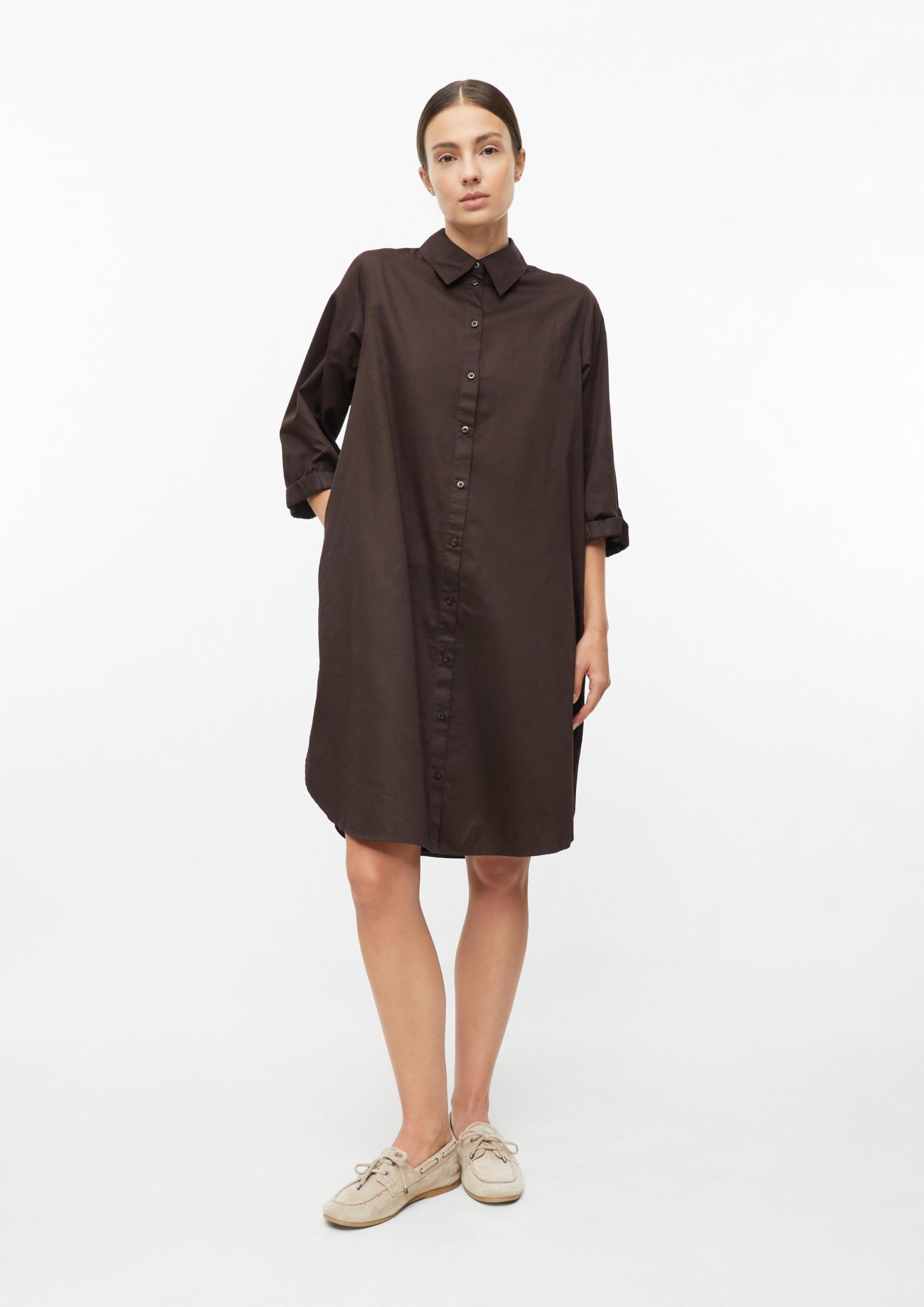 s.Oliver Red Label Hemdblusenkleid Smok Gr.42 braun