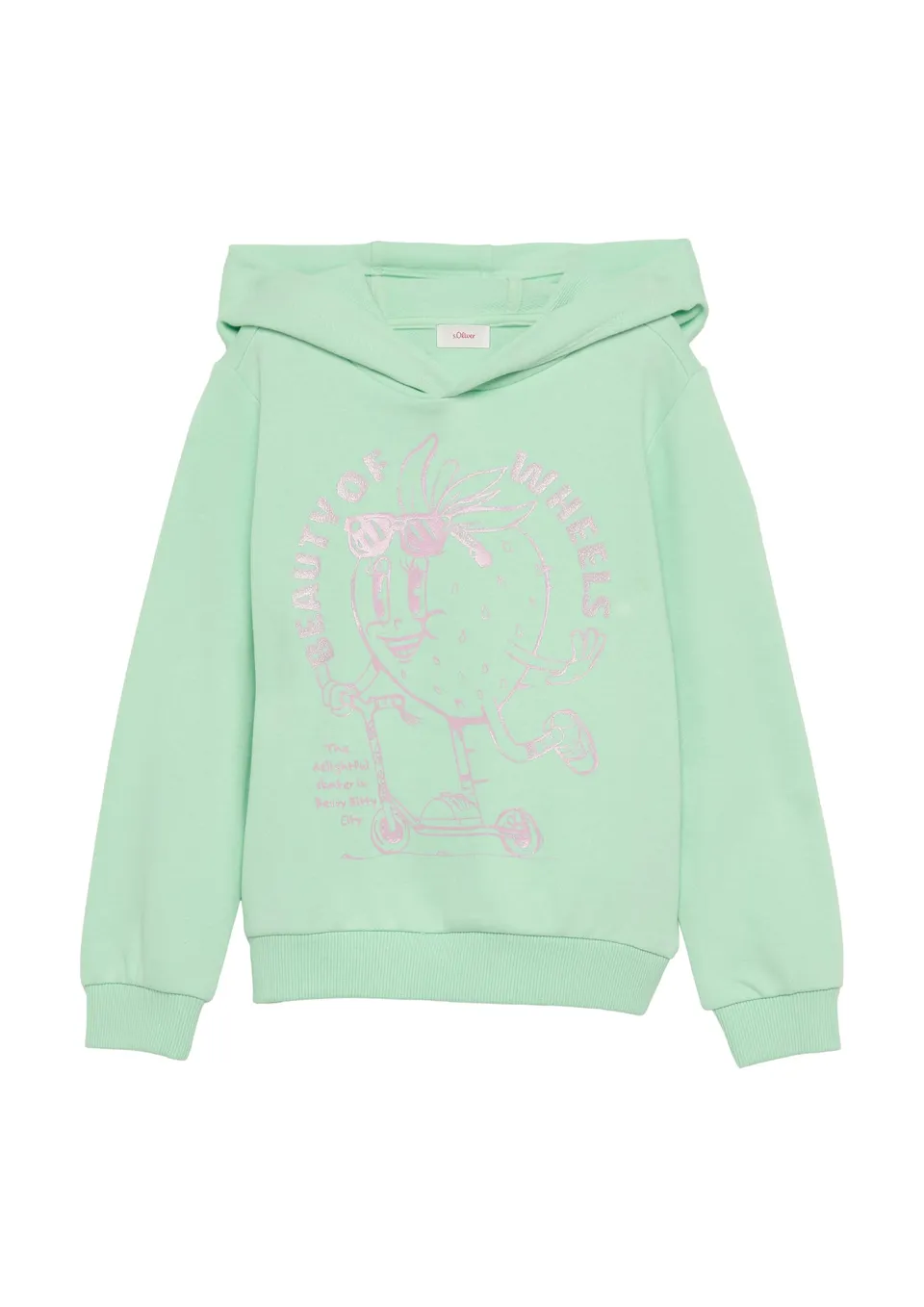 s.Oliver Hoodie Glitzerprint Kapuze Kinder