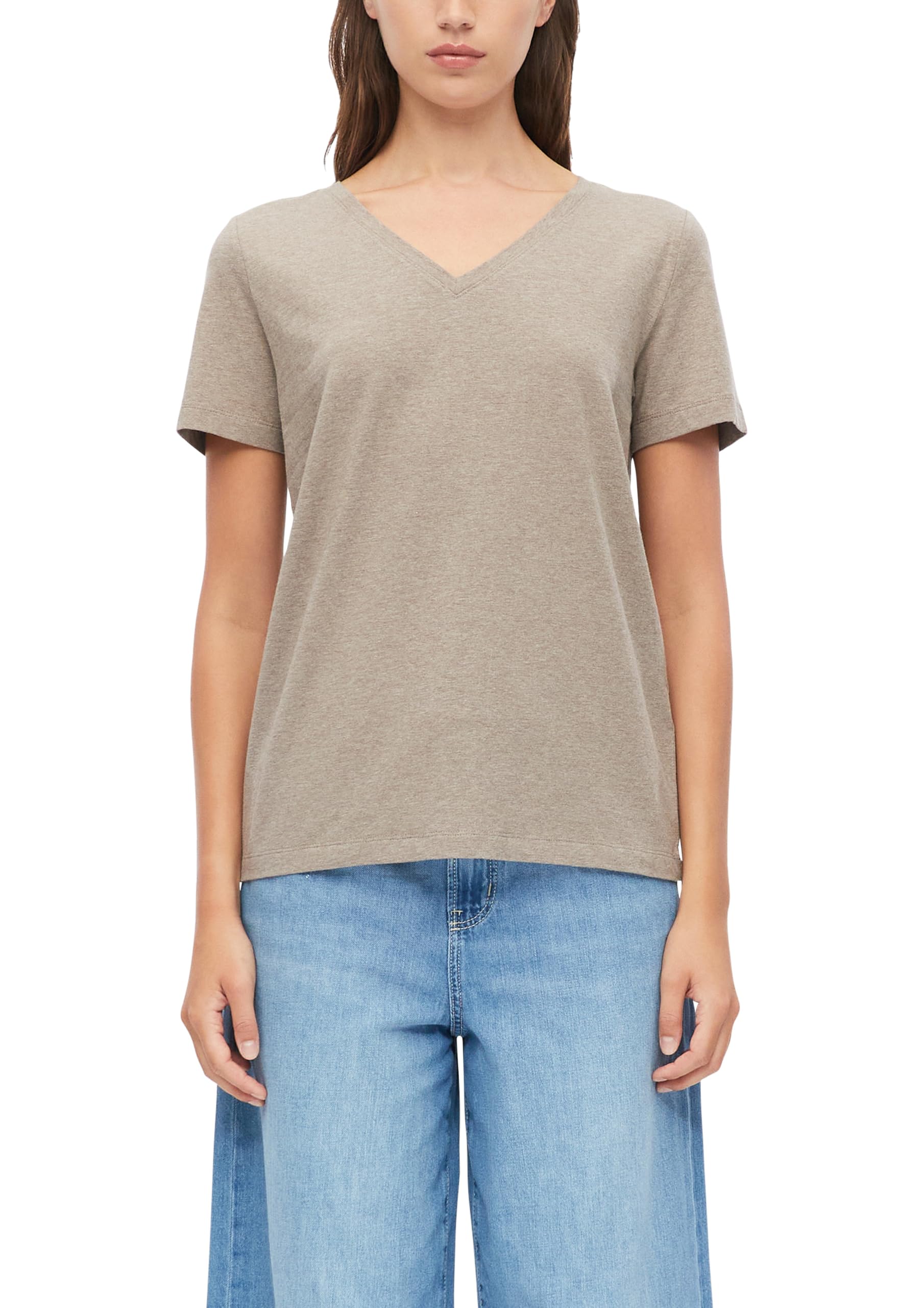 s.Oliver RED LABEL T-Shirt mit V-Ausschnitt Gr.40 Damen