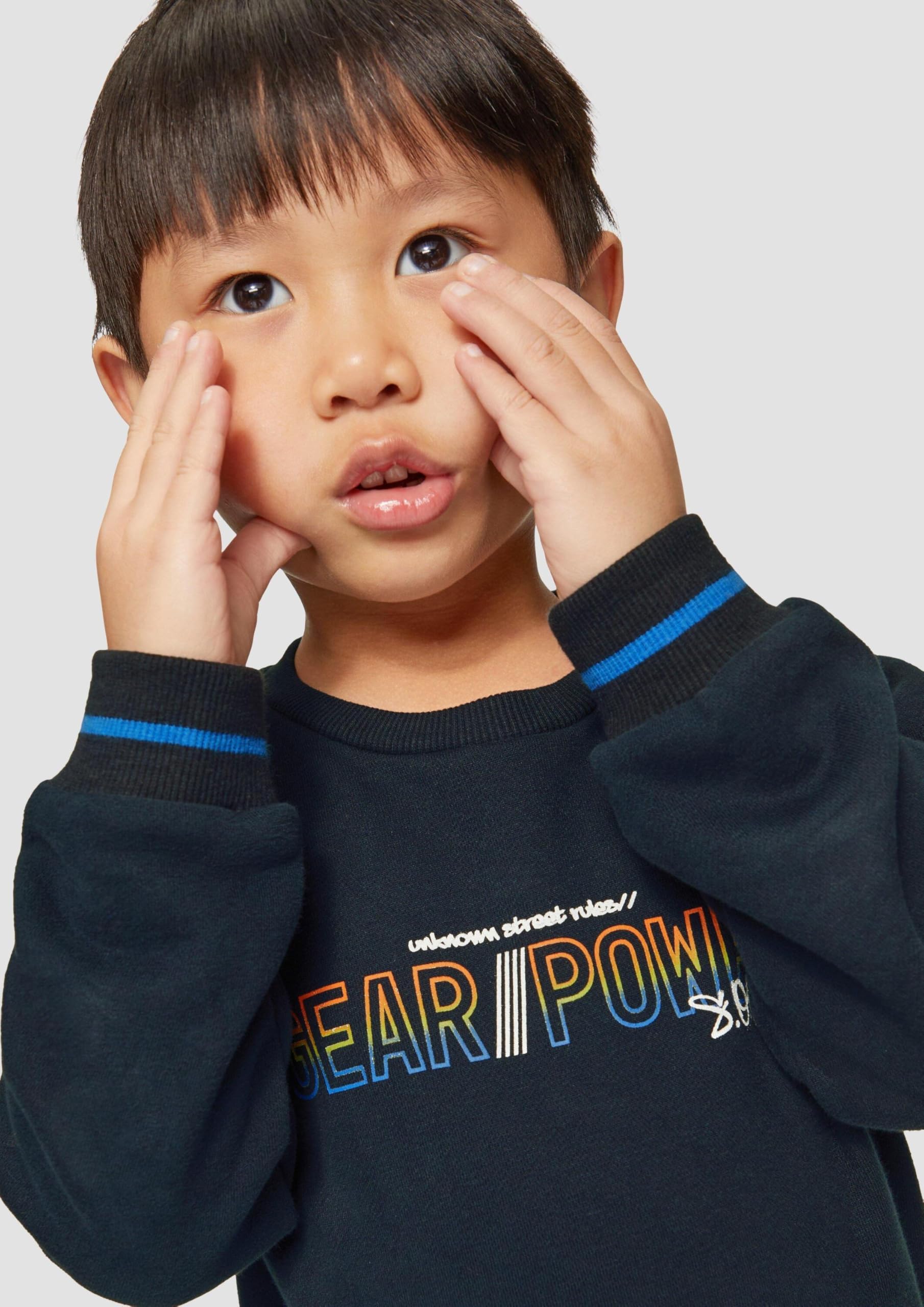 s.Oliver Junior Sweatshirt Schriftprint Gr. 92 Baumwolle