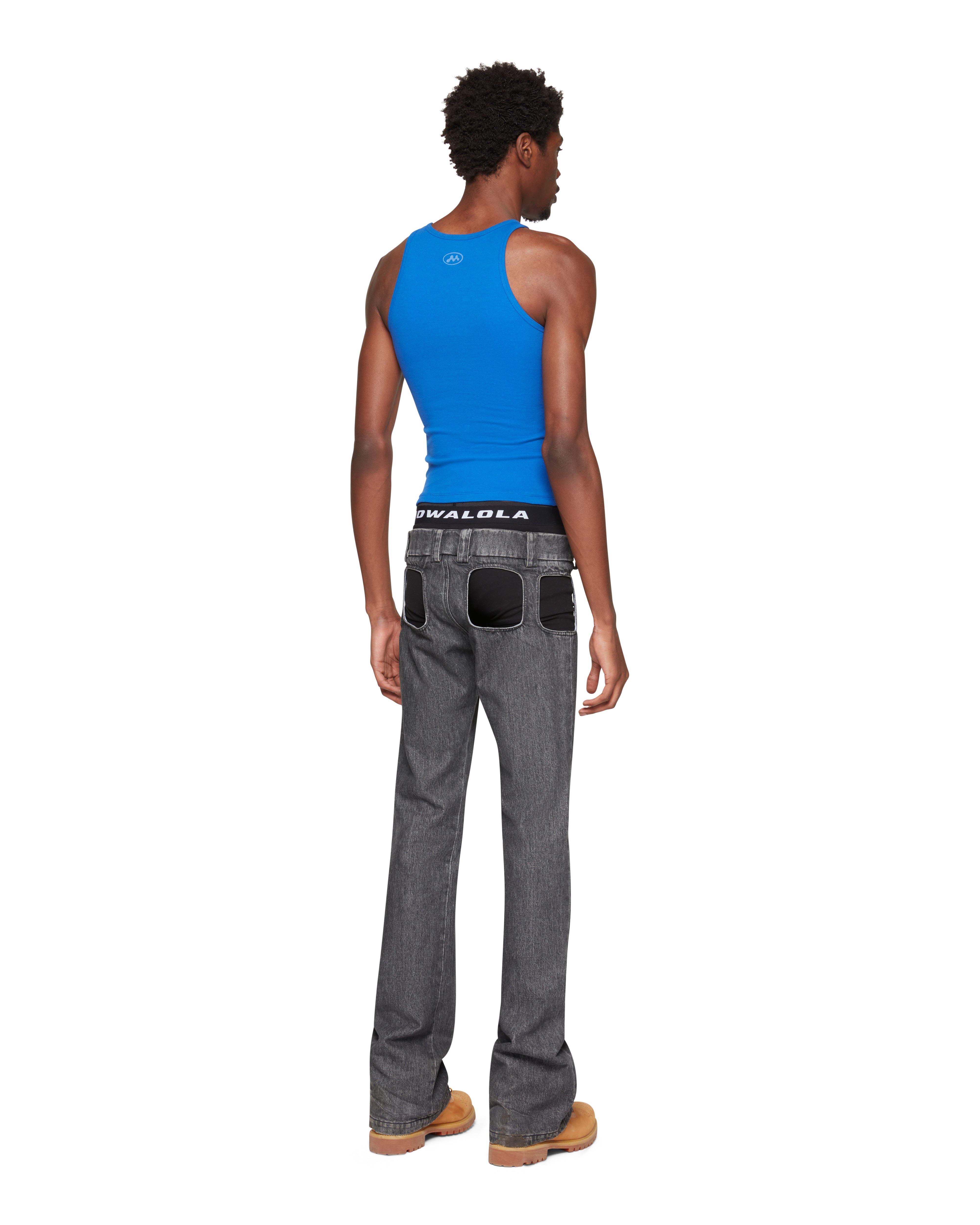 Mowalola Trans Atlantic Tank Top eng Navy