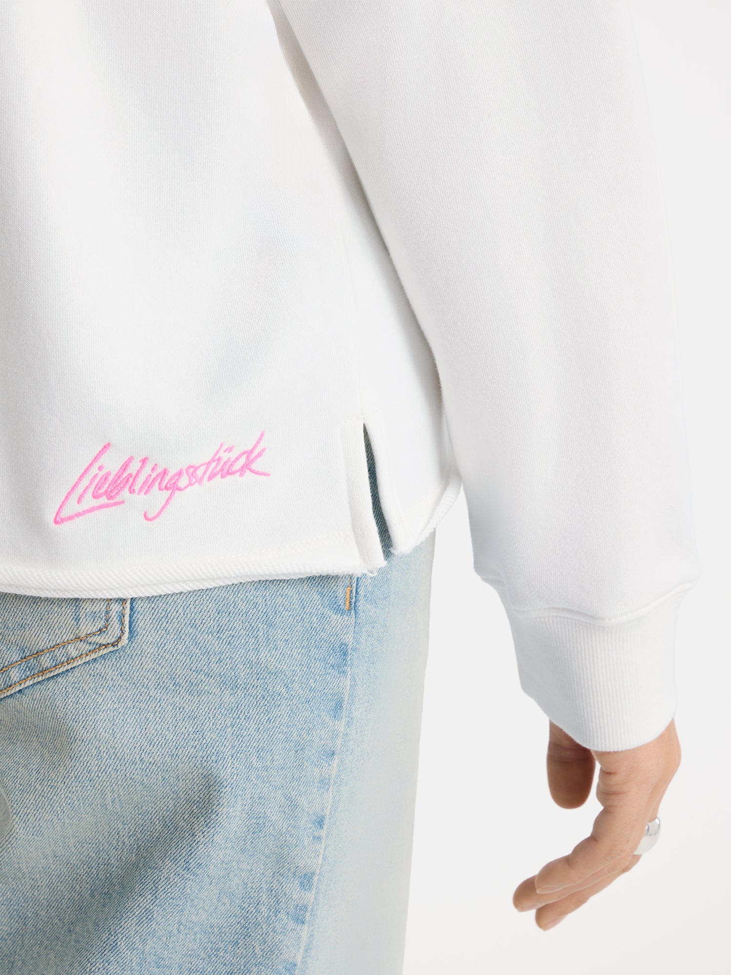 Lieblingsstück GlamL Sweatshirt offwhite Baumwolle Motiv