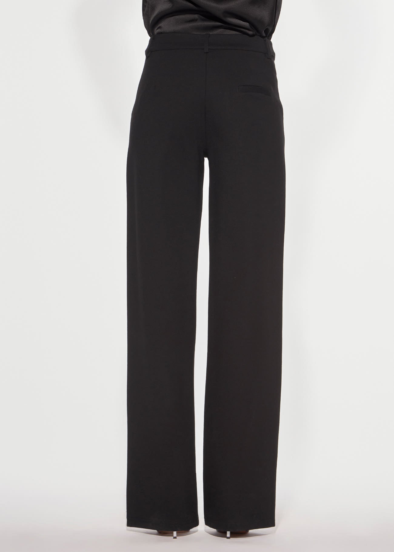 Denny Rose Punto Milano Hose Schwarz Gerade