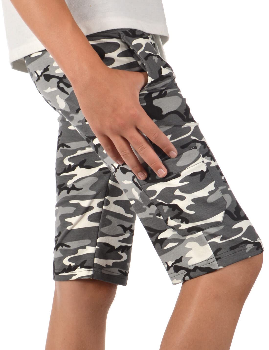 BEZLIT 30354 Cargo Shorts 116-122 grau Camouflage