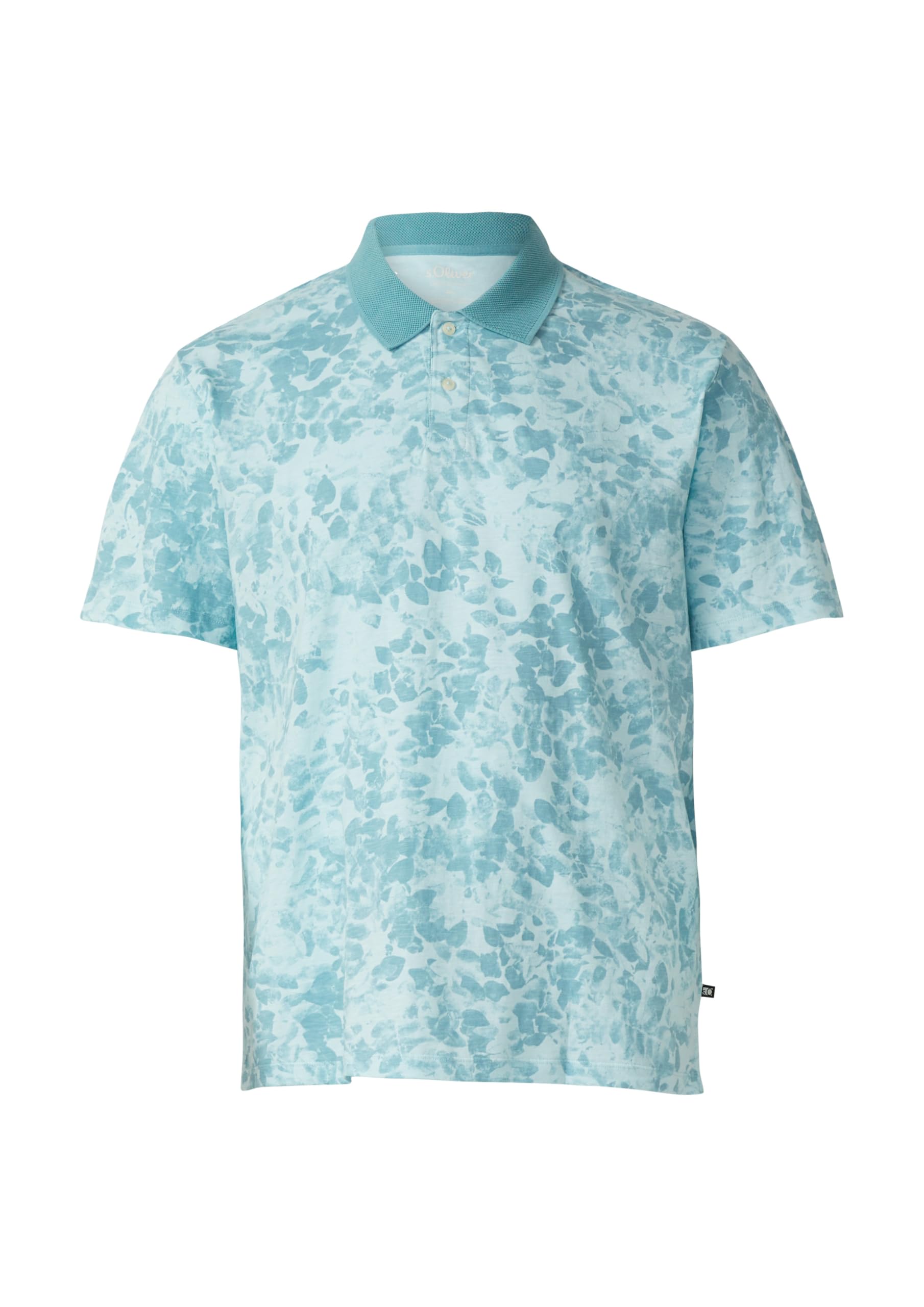 s.Oliver Junior Poloshirt All-Over-Print Flammgarn
