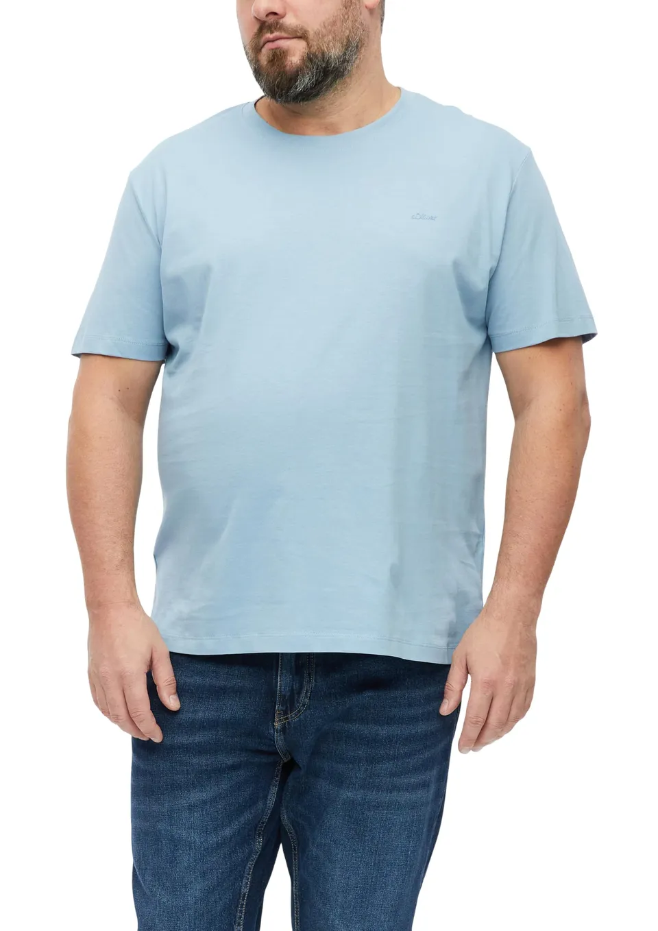 s.Oliver Junior T-Shirt mit Logo blau 3XL