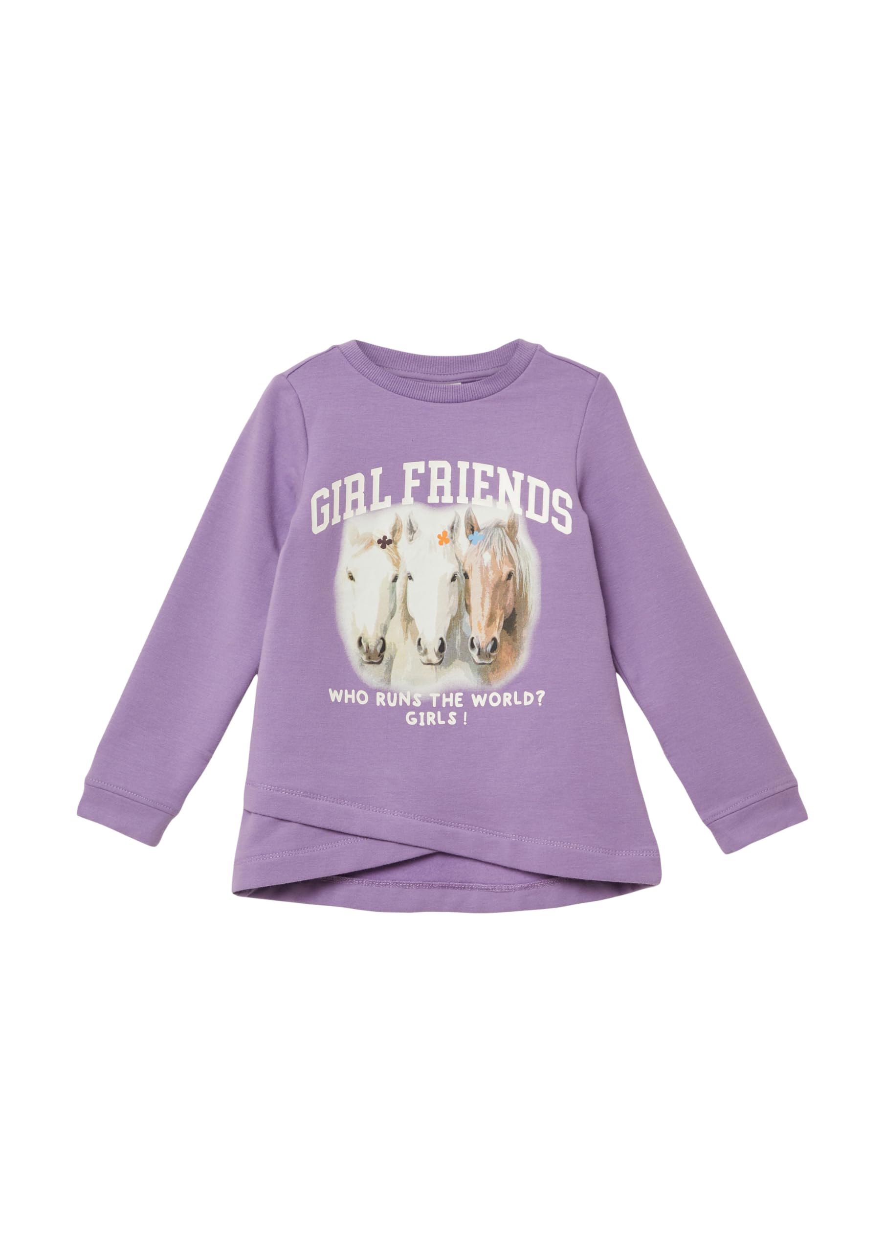 s.Oliver RED LABEL Sweatshirt Saum creme kuschelig 128-134