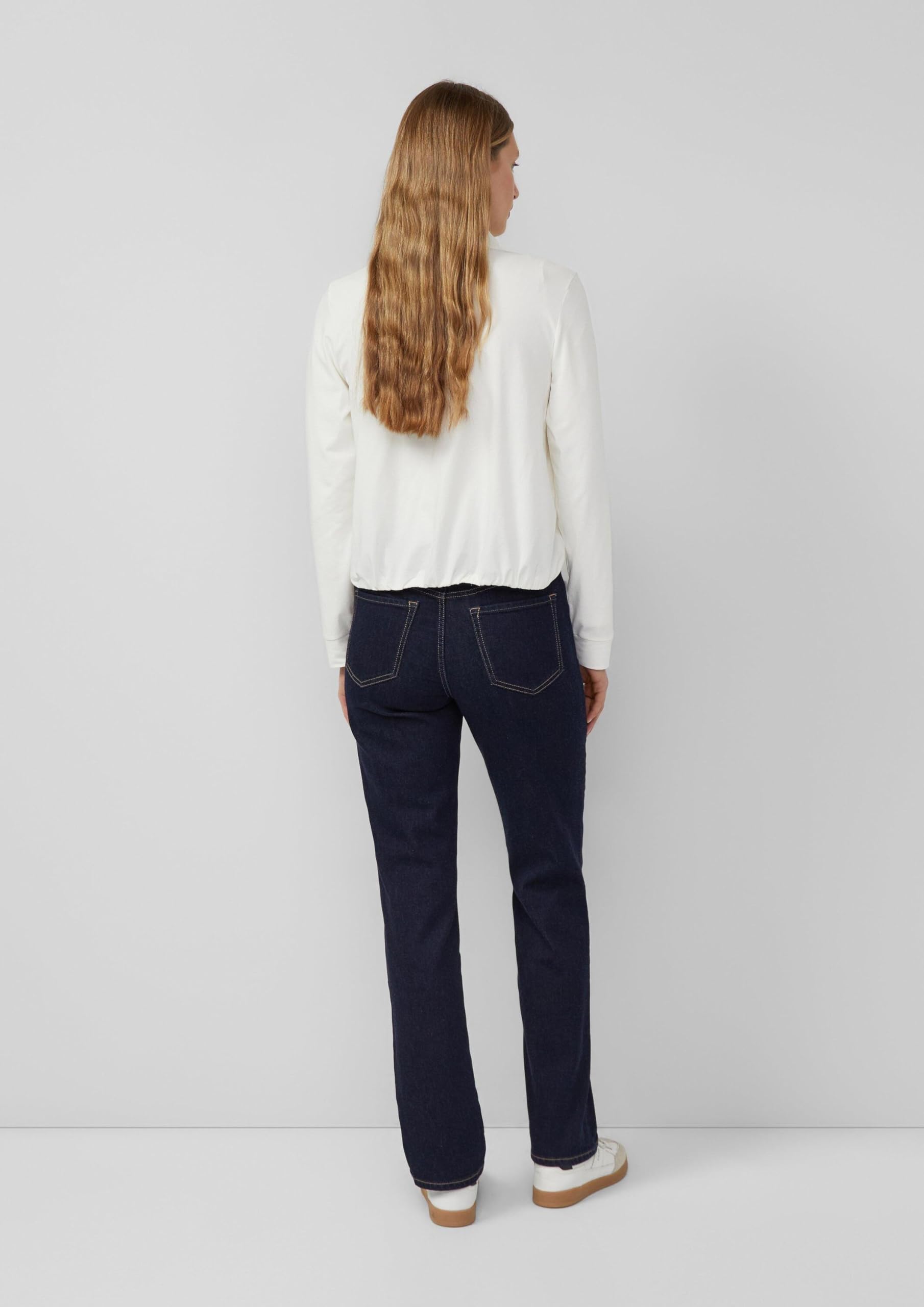 s.Oliver Karolin Jeans Straight Fit Mid Rise dunkelblau