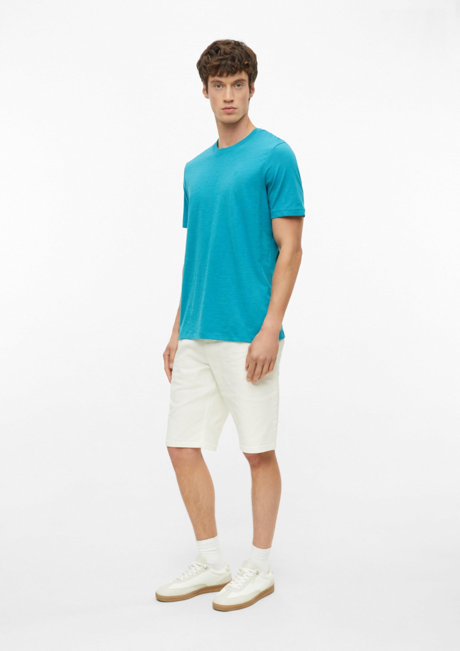 s.Oliver Junior T-Shirt Flammgarn Logo hellblau