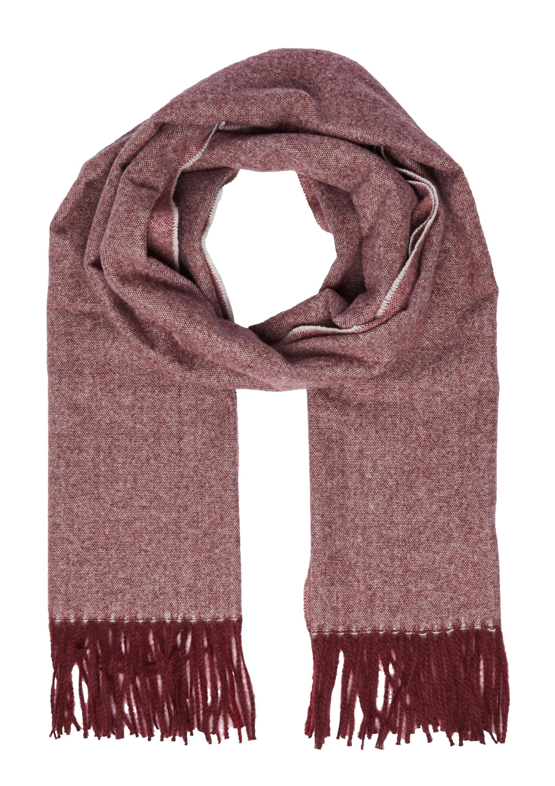 s.Oliver Junior Schal Fransen Colour-Blocking beige