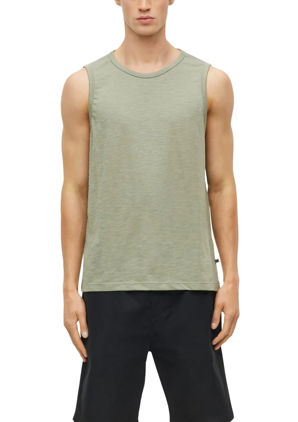 s.Oliver 2178332 Herren Tanktop ärmellos Weiß