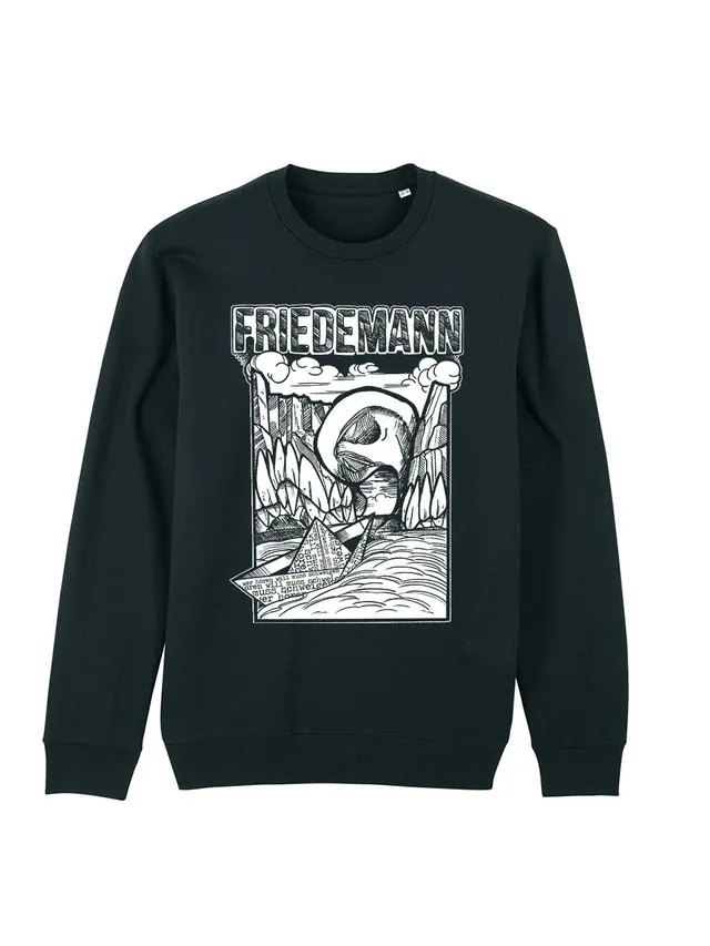 dna merch Friedemann Wer Hören Will Muss Schweigen Sweatshirt Bio-Baumwolle