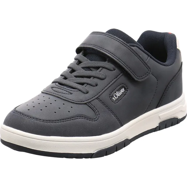 s.Oliver Junior Sneaker Klettverschluss Navy flach
