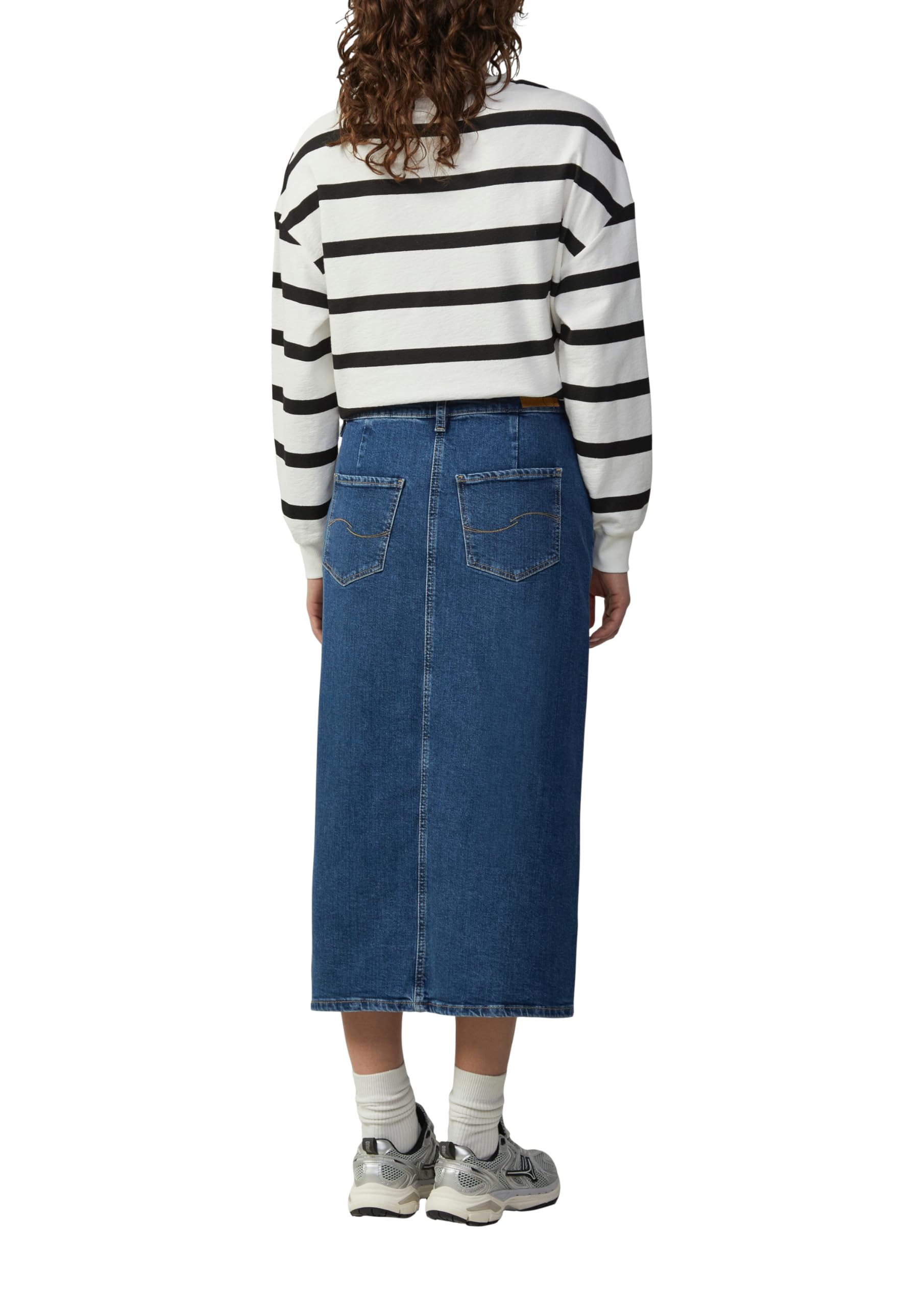 s.Oliver QS Denimrock wadenlang Damen Gr.38 Schlitz