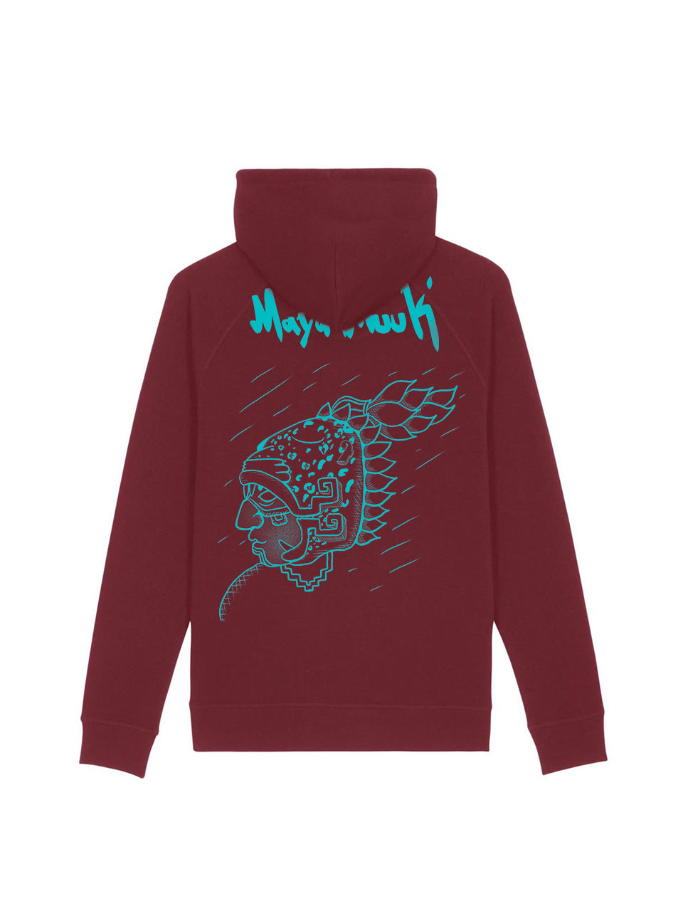 dna merch Maya-Widerstand 1517 Hoodie Schwarz Biobaumwolle