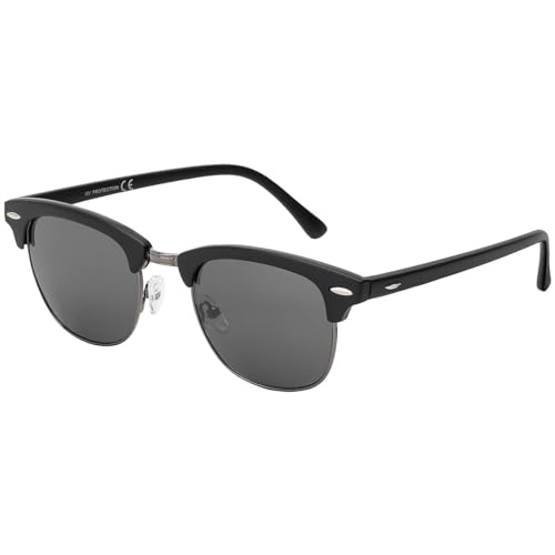 BEZLIT Herren Sonnenbrille Schwarz Metall UV400