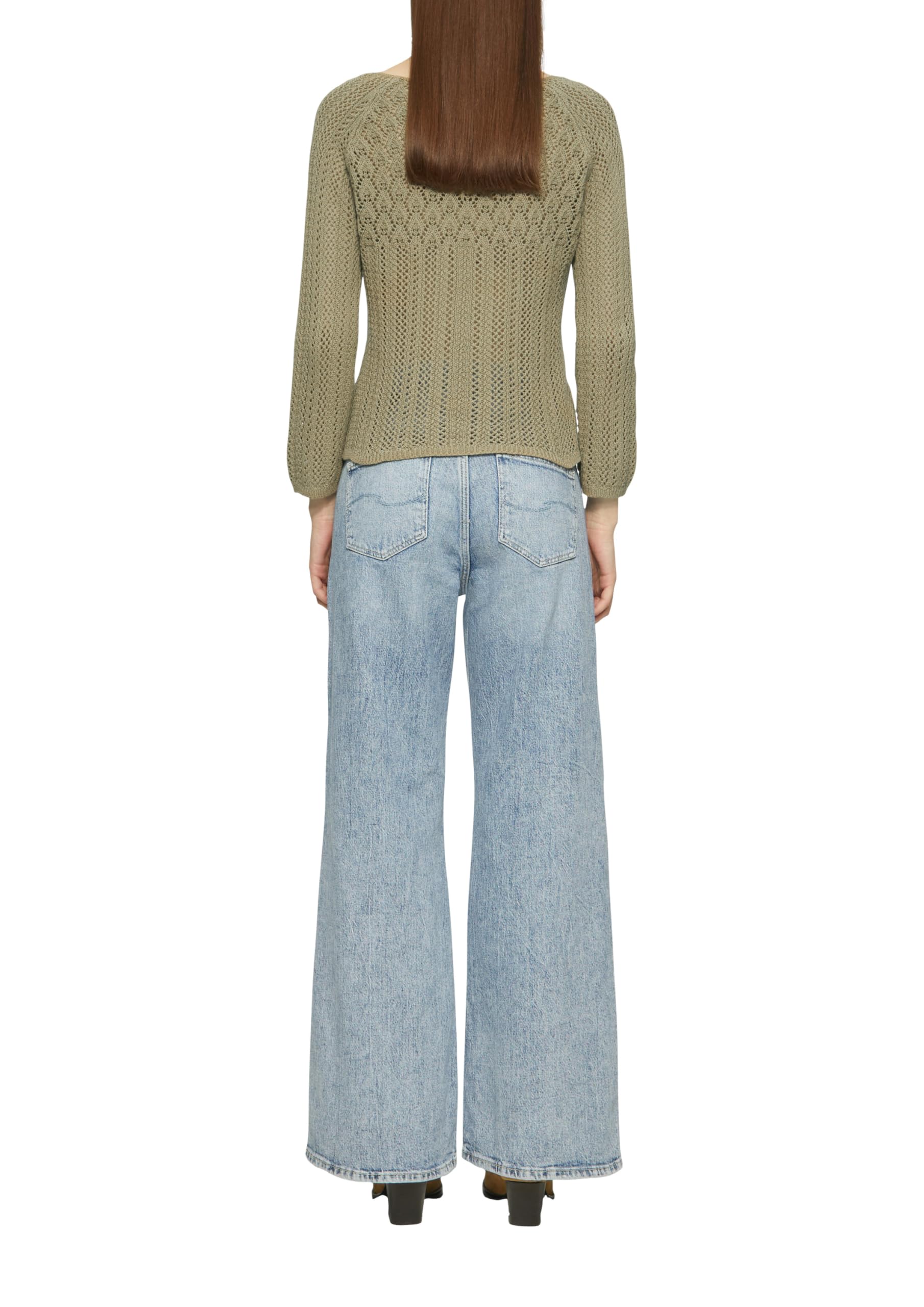 s.Oliver QS Ajour Pullover Strickpullover Lochmuster