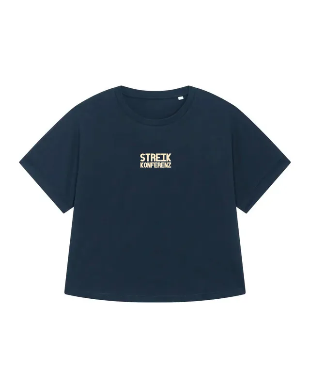 RLS Gegenmacht im Gegenwind T-Shirt Damen Oversized Navy