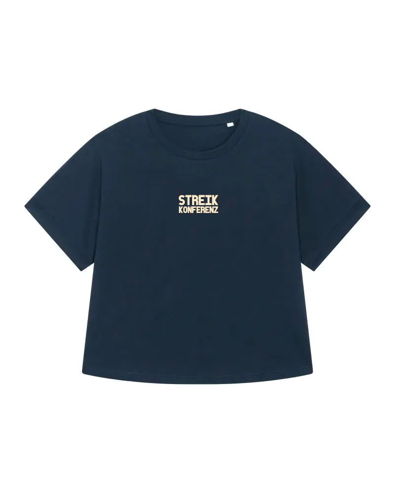 RLS Gegenmacht im Gegenwind T-Shirt Damen Oversized Navy