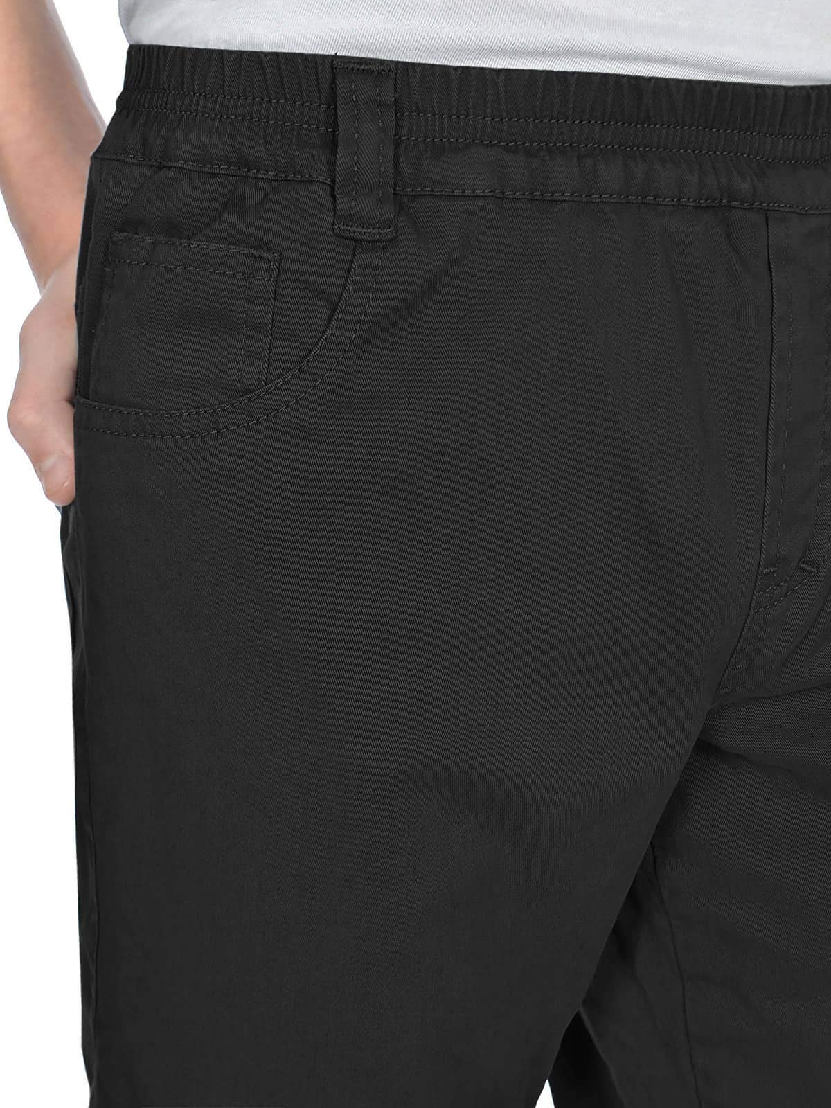 BEZLIT 22910 Jungen Chino Thermohose gefüttert Grau-Schwarz